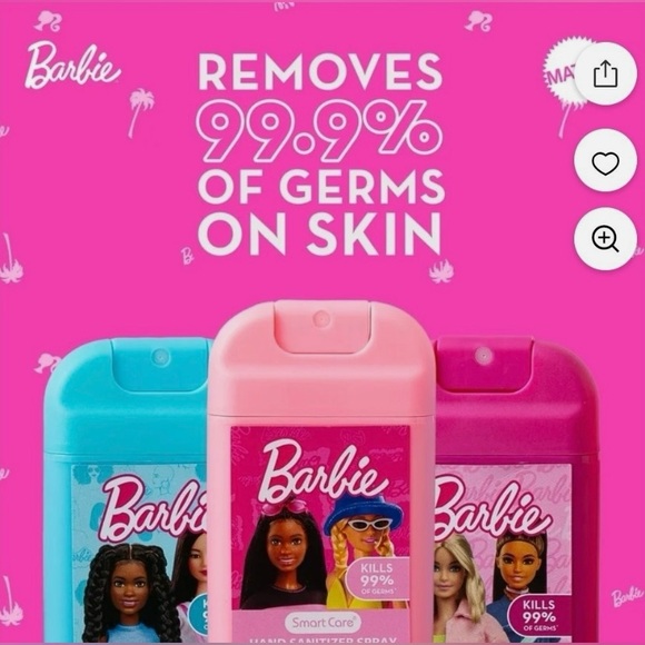 🆕💕 SMART CARE LIMITED EDITION “BARBIE” HAND SANITIZERS SET OF 3. BRAND NEW! - Picture 7 of 10